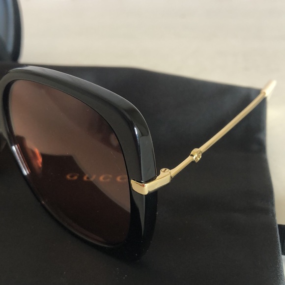 GUCCI Orange Square Sunglasses - Picture 5 of 5
